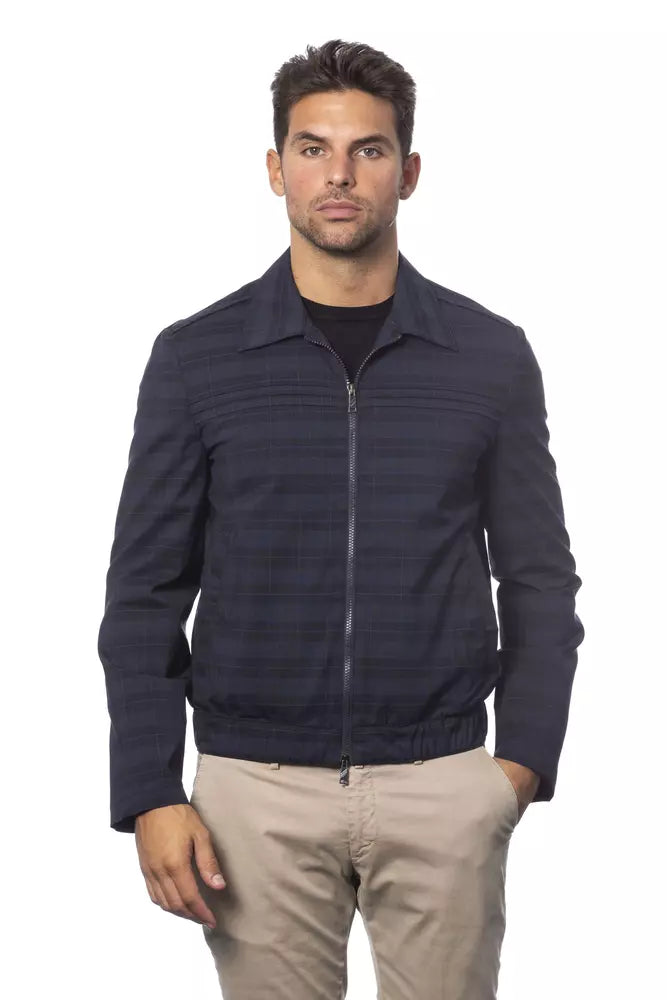 Blue Verri Men's Bomber Jacket - Designed by Verri Available to Buy at a Discounted Price on Moon Behind The Hill Online Designer Discount Store