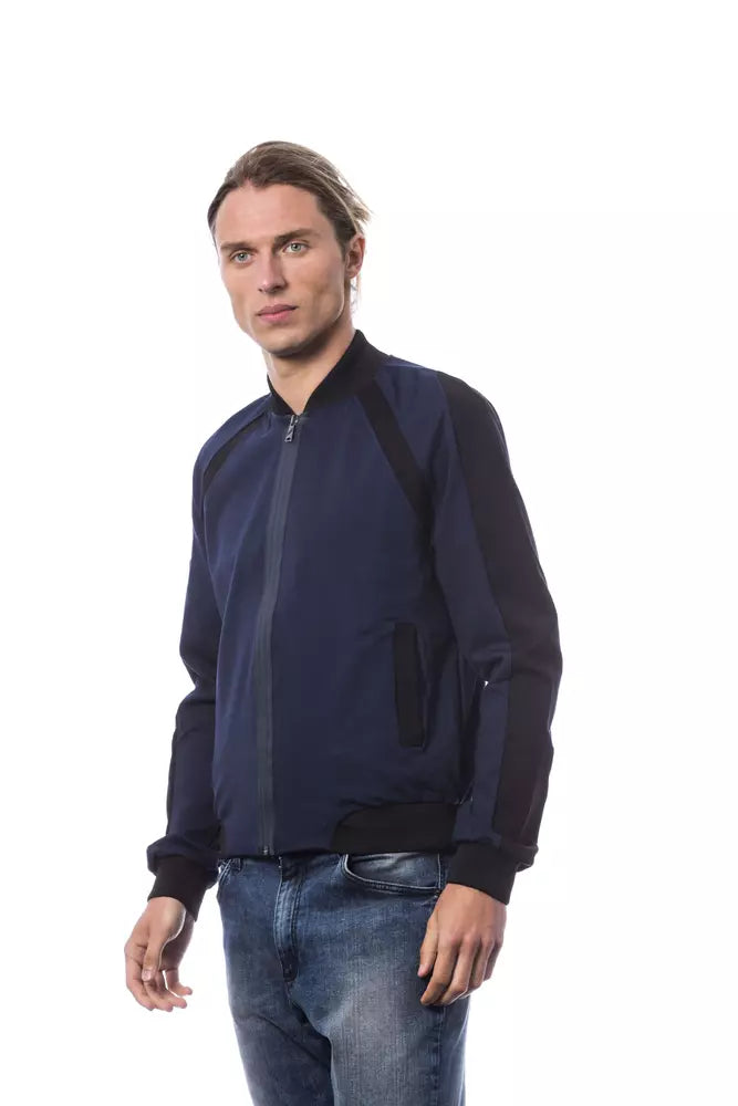 Blue Navy Verri Men's Bomber Jacket - Designed by Verri Available to Buy at a Discounted Price on Moon Behind The Hill Online Designer Discount Store