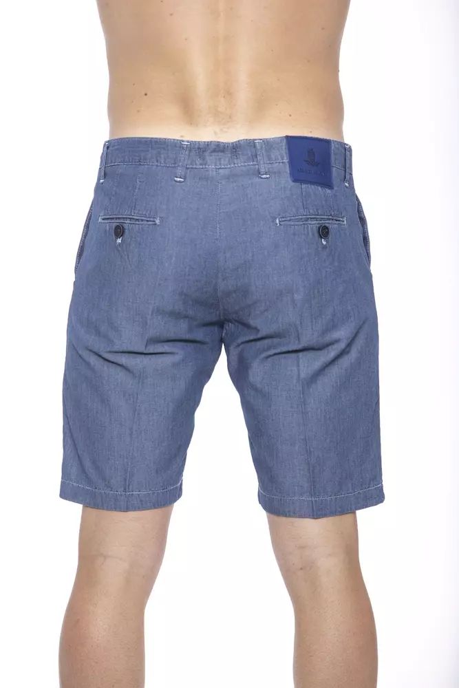 Armata Di Mare Men's Blue Cotton Bermuda Shorts