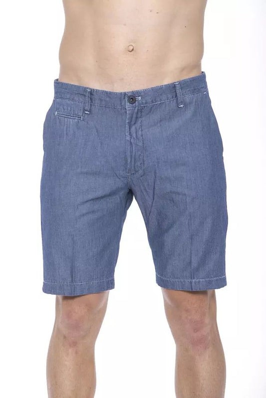 Armata Di Mare Men's Blue Cotton Bermuda Shorts