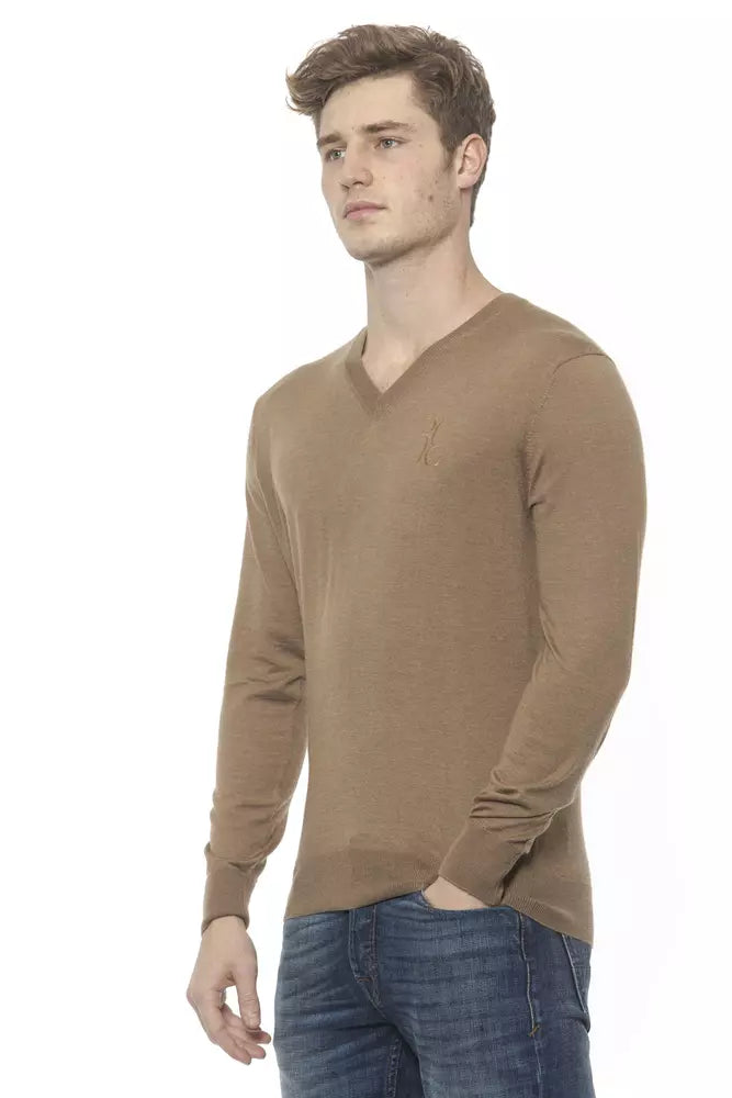 Billionaire Italian Couture Men's Tobacco Sweater - Designed by Billionaire Italian Couture Available to Buy at a Discounted Price on Moon Behind The Hill Online Designer Discount Store