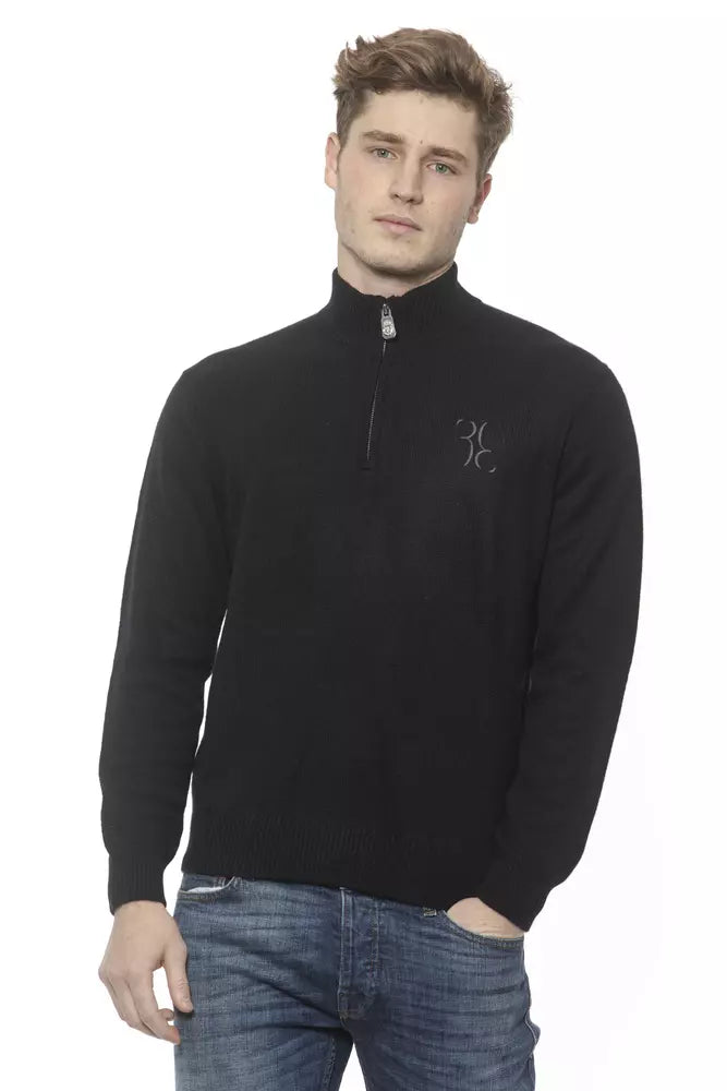 Billionaire Italian Couture Men's Black Sweater - Designed by Billionaire Italian Couture Available to Buy at a Discounted Price on Moon Behind The Hill Online Designer Discount Store