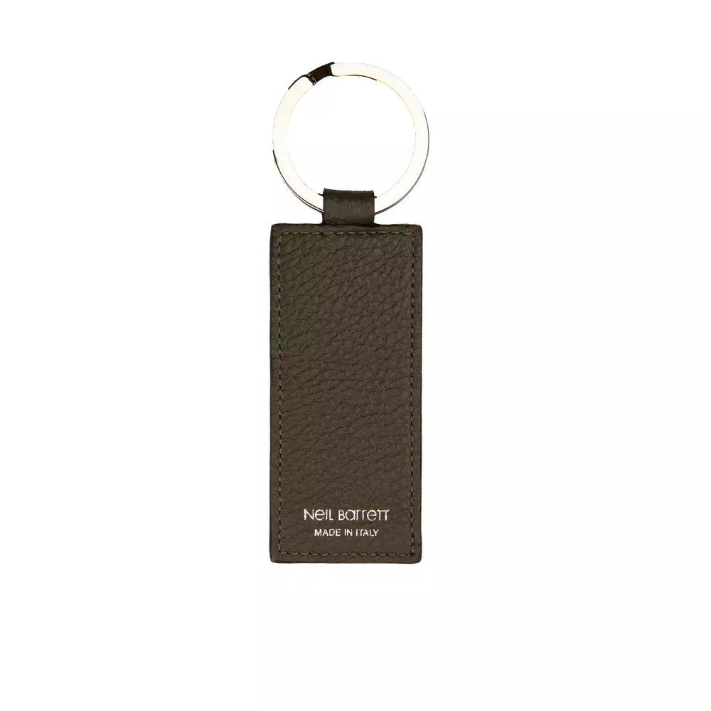 Green Leather Keychain - Designed by Neil Barrett Available to Buy at a Discounted Price on Moon Behind The Hill Online Designer Discount Store