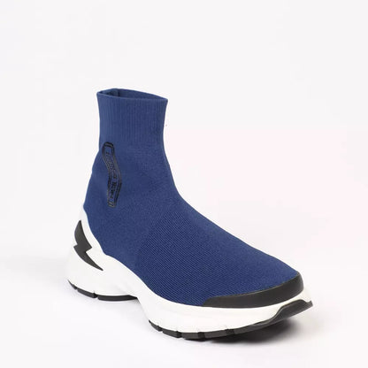 Neil Barrett Men's Blue Textile Lining Sneaker