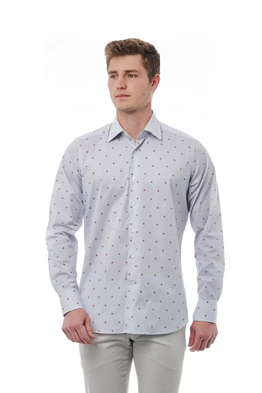 Bagutta Men's Multicolor Cotton Regular Fit Shirt - Designed by Bagutta Available to Buy at a Discounted Price on Moon Behind The Hill Online Designer Discount Store