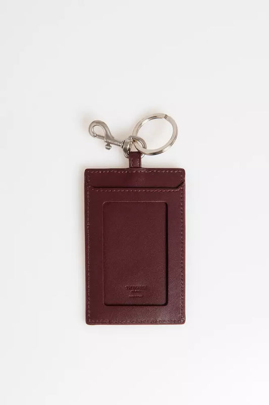 Trussardi Brown Leather Keychain designed by Trussardi available from Moon Behind The Hill 's Handbag & Wallet Accessories > Keychains > Mens range