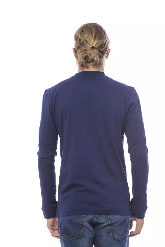 Blue Verri Men's Crewneck Sweater - Designed by Verri Available to Buy at a Discounted Price on Moon Behind The Hill Online Designer Discount Store