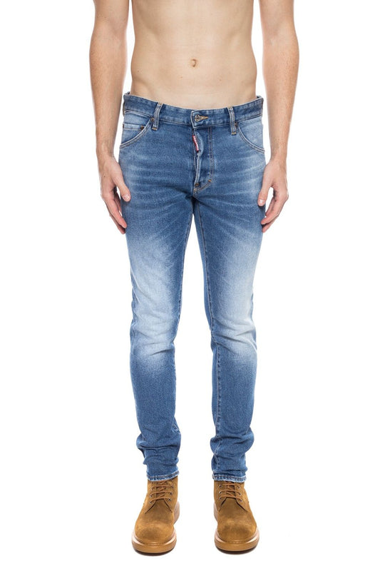 Blue ‘Cool Guy Jean’ Dsquared² Men's Jeans - Designed by Dsquared² Available to Buy at a Discounted Price on Moon Behind The Hill Online Designer Discount Store
