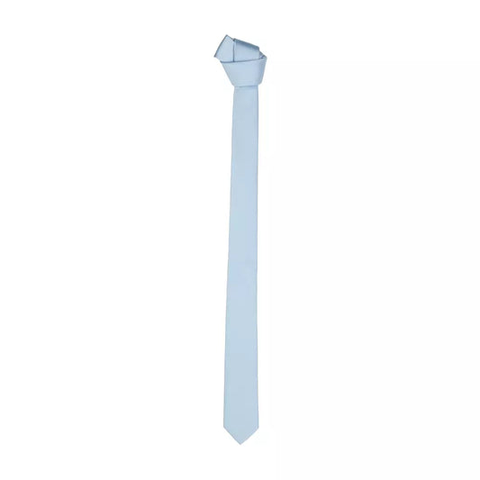 Emilio Romanelli Light Blue Silk Slim Tie