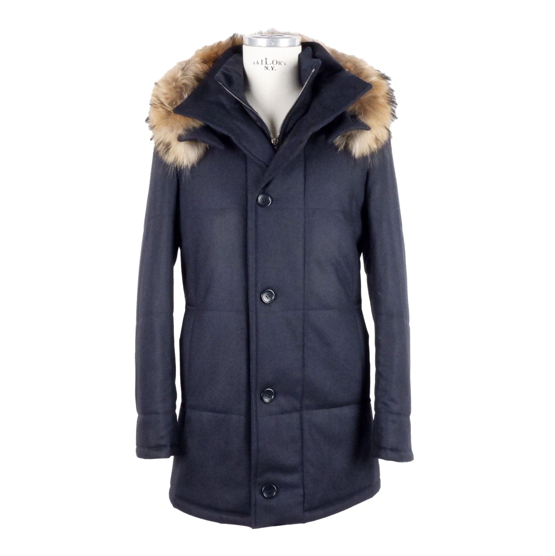 Loro Piana Men's Blue Wool Padded Jacket designed by Made in Italy available from Moon Behind The Hill 's Clothing > Outerwear > Coats & Jackets > Mens range