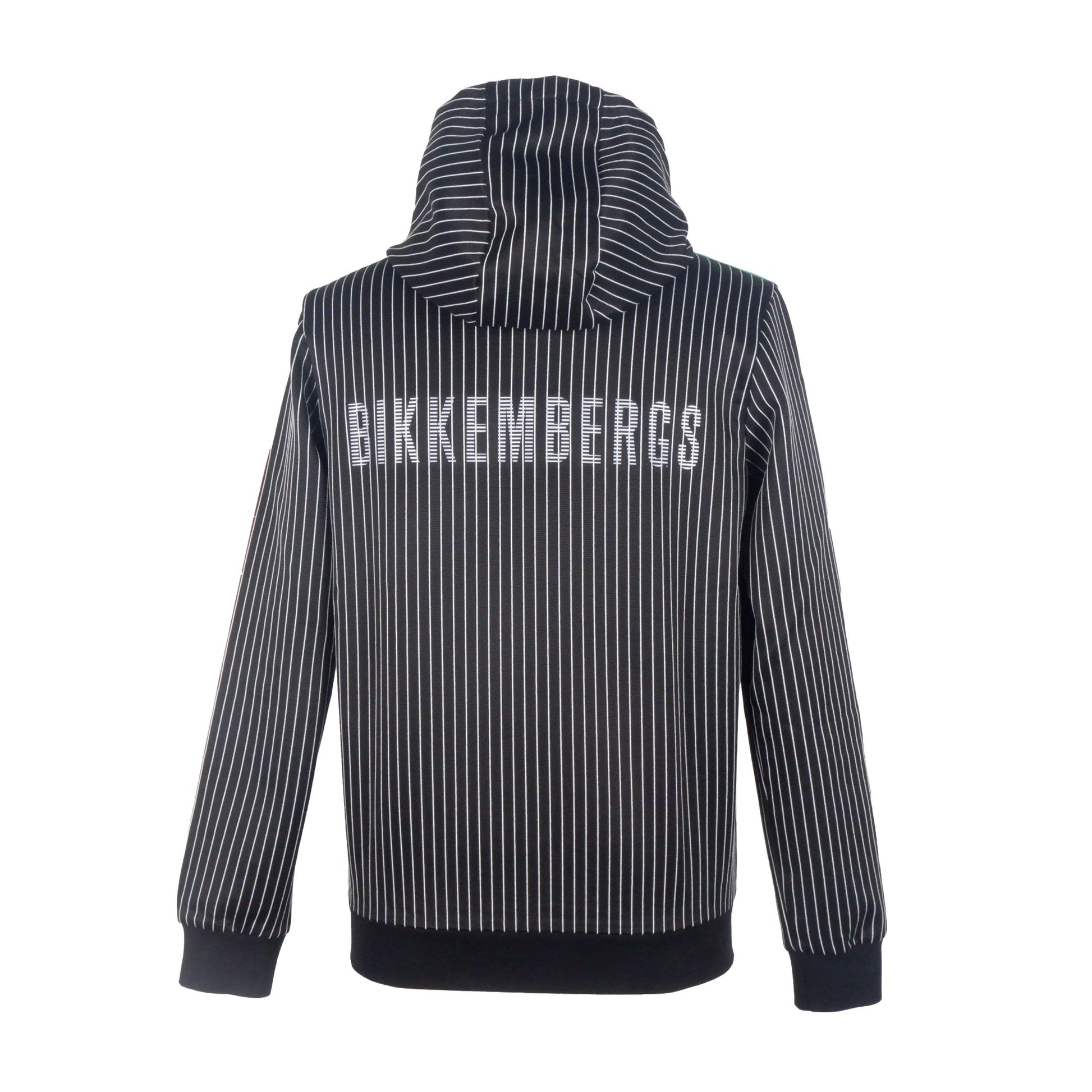 Bikkembergs Men's Black Hooded Zip up Sweater - Designed by Bikkembergs Available to Buy at a Discounted Price on Moon Behind The Hill Online Designer Discount Store