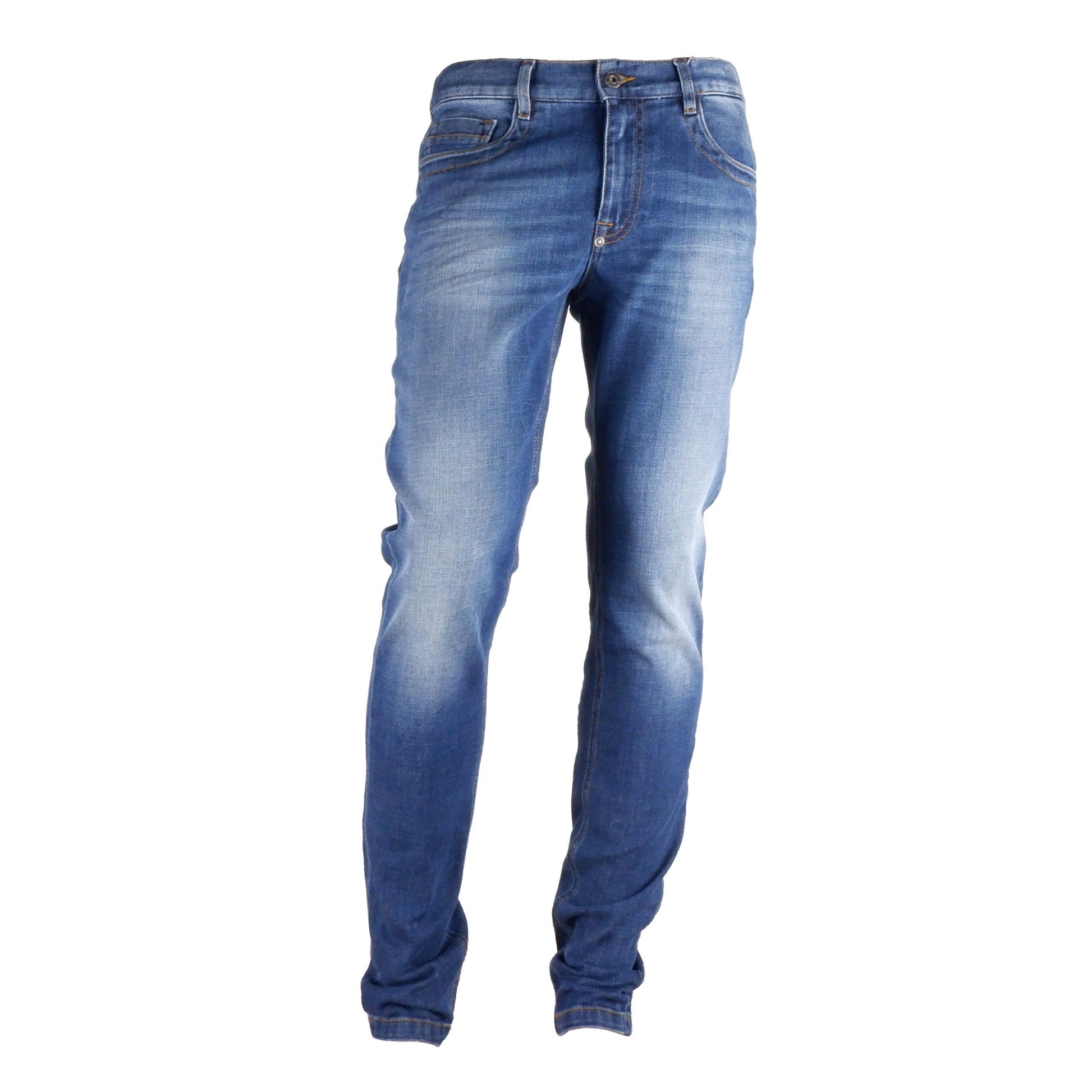 Dark Blue Regular Fit Men's Jeans - Designed by Bikkembergs Available to Buy at a Discounted Price on Moon Behind The Hill Online Designer Discount Store