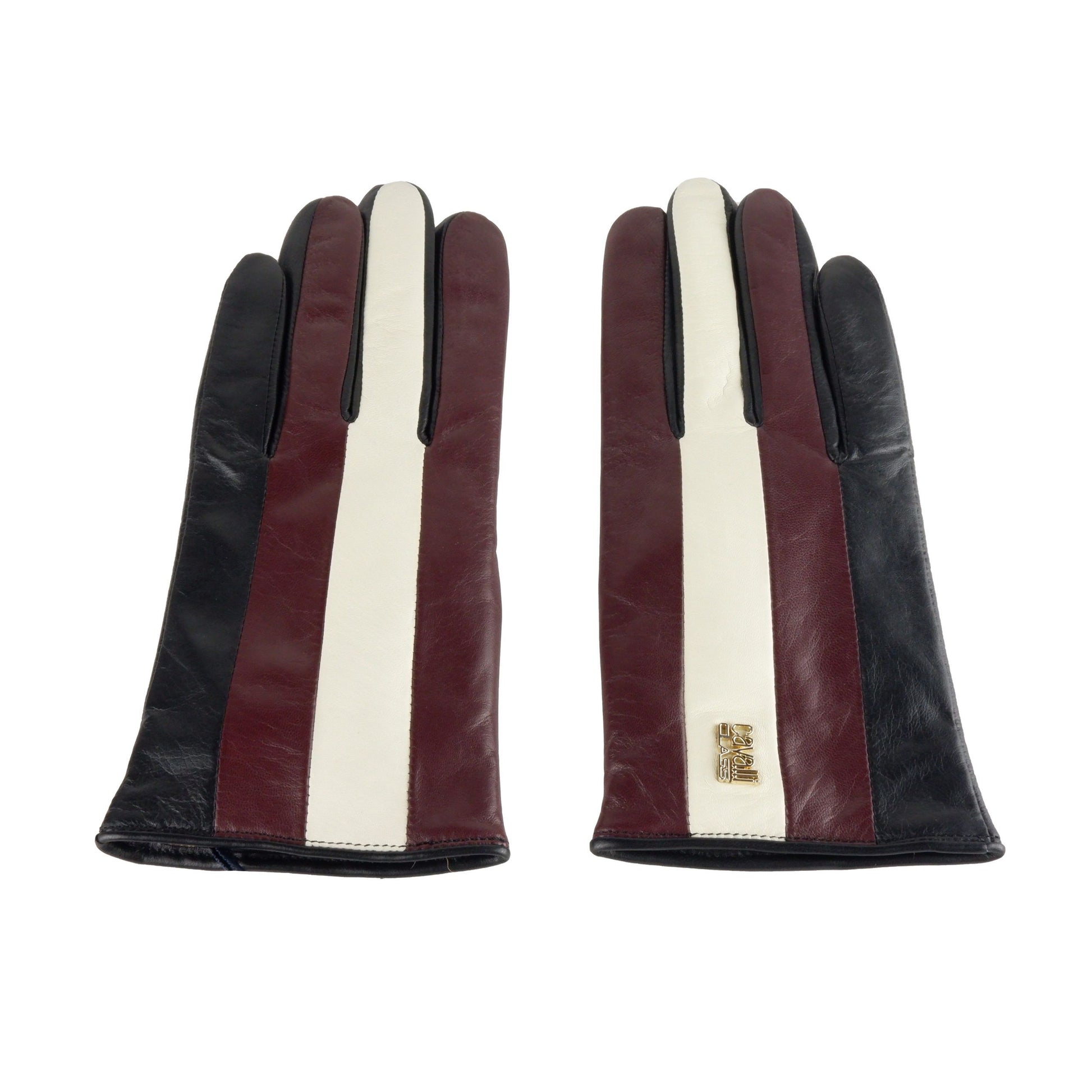Cavalli Class Black/Red Ladies Gloves - Designed by Cavalli Class Available to Buy at a Discounted Price on Moon Behind The Hill Online Designer Discount Store
