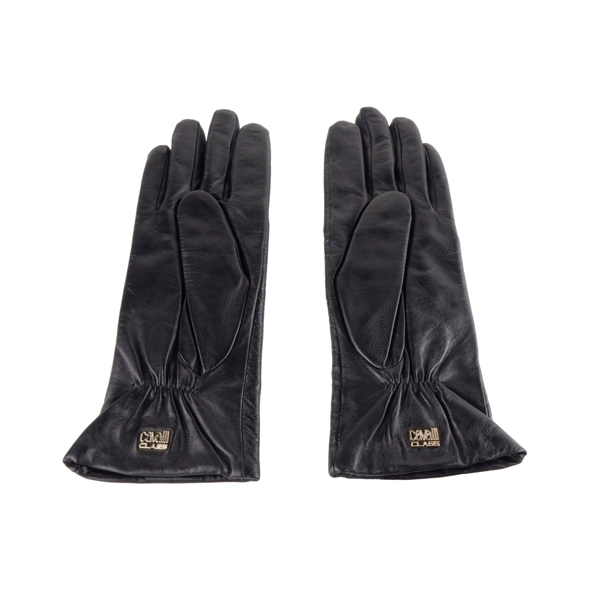 Cavalli Class Black Ladies Gloves - Designed by Cavalli Class Available to Buy at a Discounted Price on Moon Behind The Hill Online Designer Discount Store