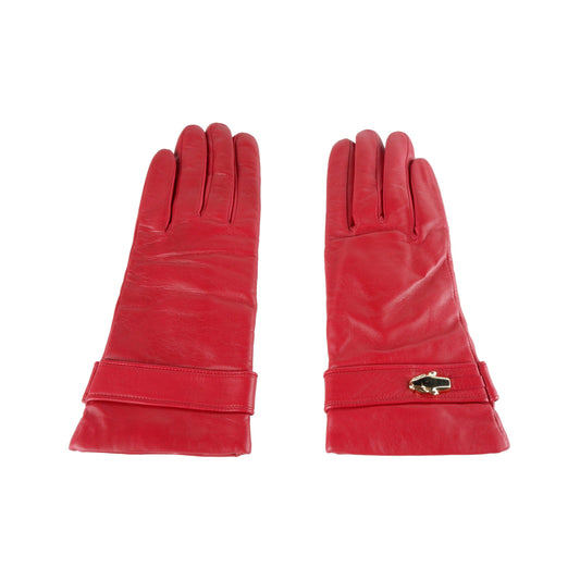 Cavalli Class Red Ladies Gloves - Designed by Cavalli Class Available to Buy at a Discounted Price on Moon Behind The Hill Online Designer Discount Store