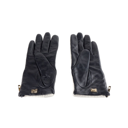 Cavalli Class Quilted Grey Ladies Gloves - Designed by Cavalli Class Available to Buy at a Discounted Price on Moon Behind The Hill Online Designer Discount Store