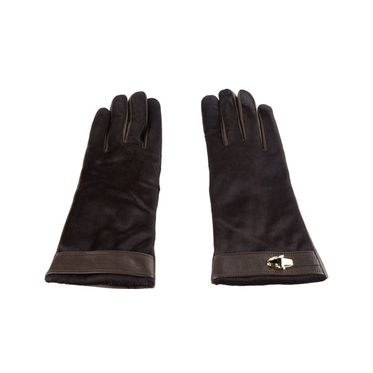 Cavalli Class Dark Brown Ladies Glove - Designed by Cavalli Class Available to Buy at a Discounted Price on Moon Behind The Hill Online Designer Discount Store