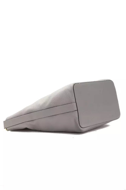 Pompei Donatella Grey Leather Shoulder Bag designed by Pompei Donatella available from Moon Behind The Hill 's Handbags, Wallets & Cases > Handbags > Womens range