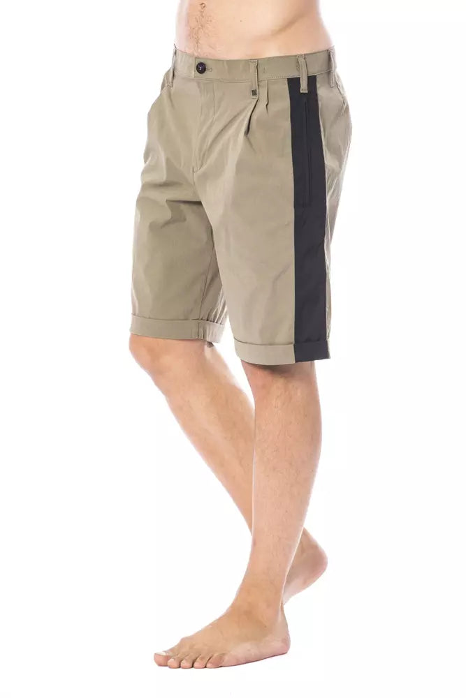Verri Men's Army Khaki Cotton Bermuda Shorts designed by Verri available from Moon Behind The Hill 's Clothing > Shorts > Mens range