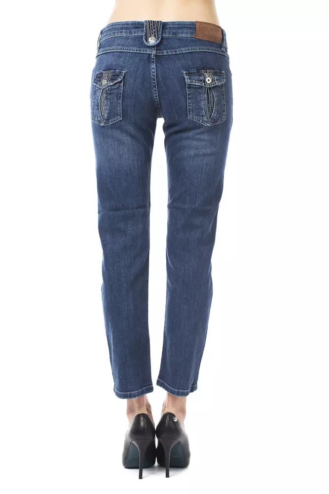 Light Blue Cotton Jeans & Pant