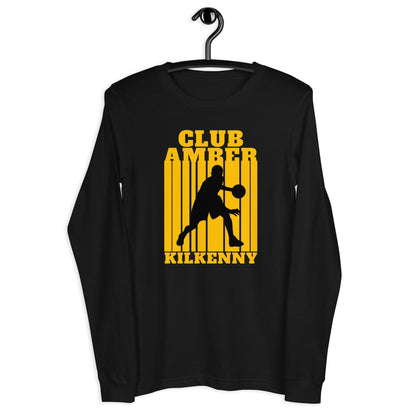 Club Amber Kilkenny Unisex Long Sleeve Tee - Designed by Moon Behind The Hill Available to Buy at a Discounted Price on Moon Behind The Hill Online Designer Discount Store