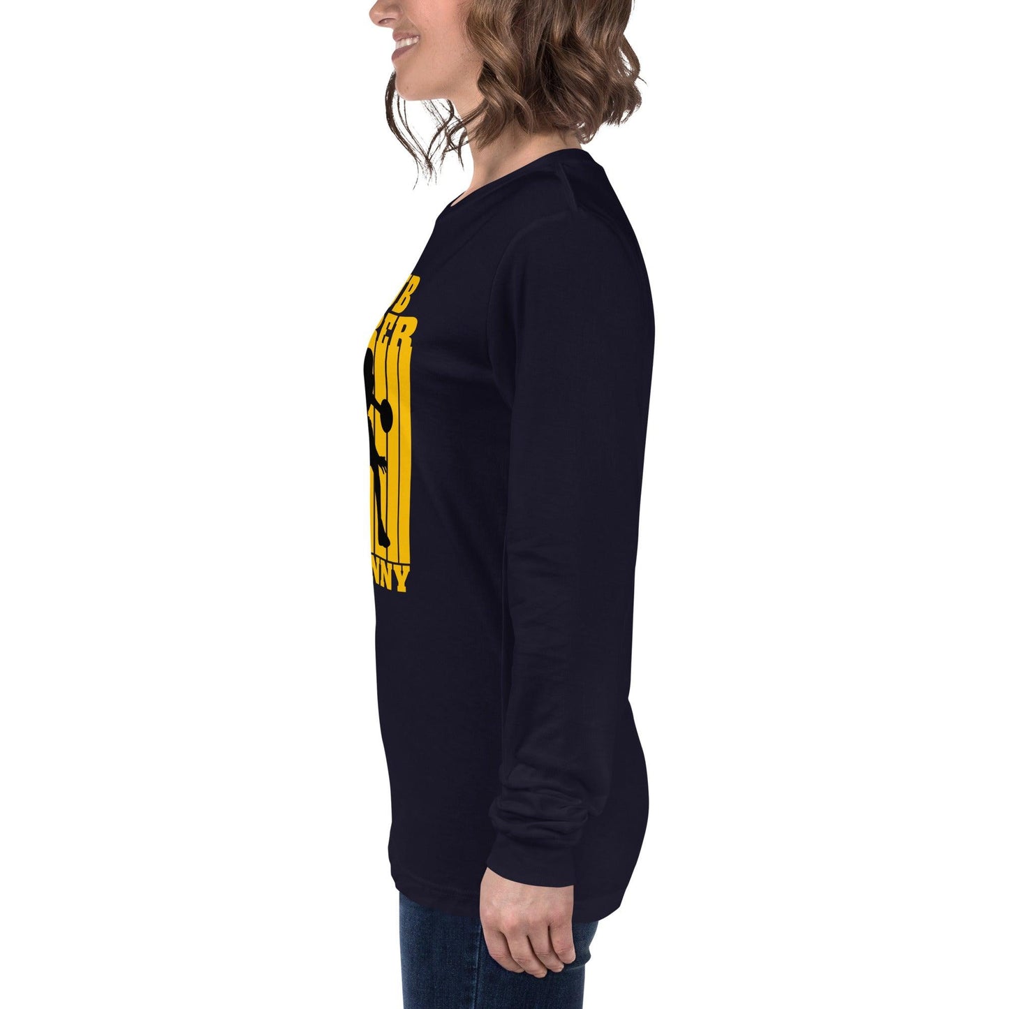 Club Amber Kilkenny Unisex Long Sleeve Tee - Designed by Moon Behind The Hill Available to Buy at a Discounted Price on Moon Behind The Hill Online Designer Discount Store