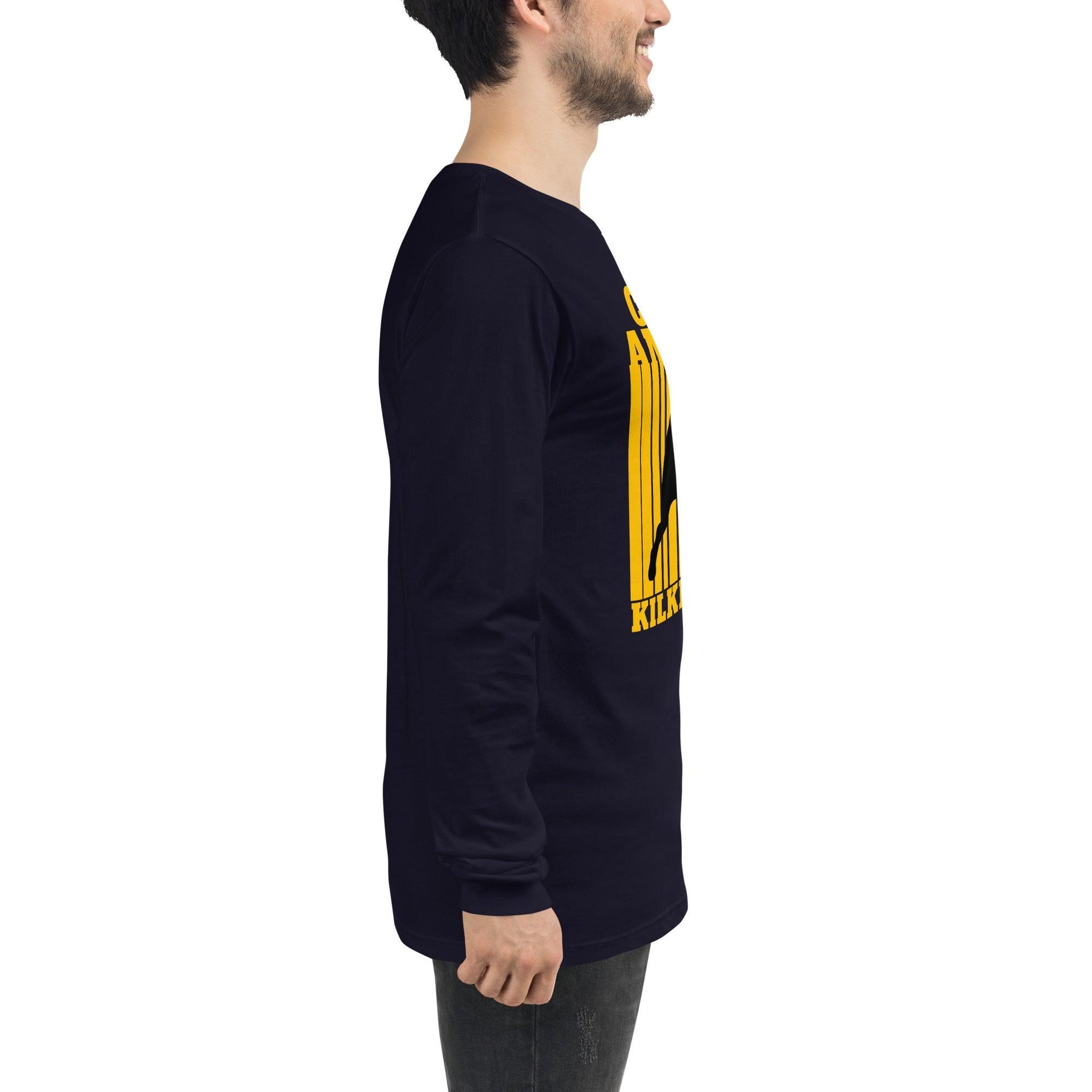 Club Amber Kilkenny Unisex Long Sleeve Tee - Designed by Moon Behind The Hill Available to Buy at a Discounted Price on Moon Behind The Hill Online Designer Discount Store
